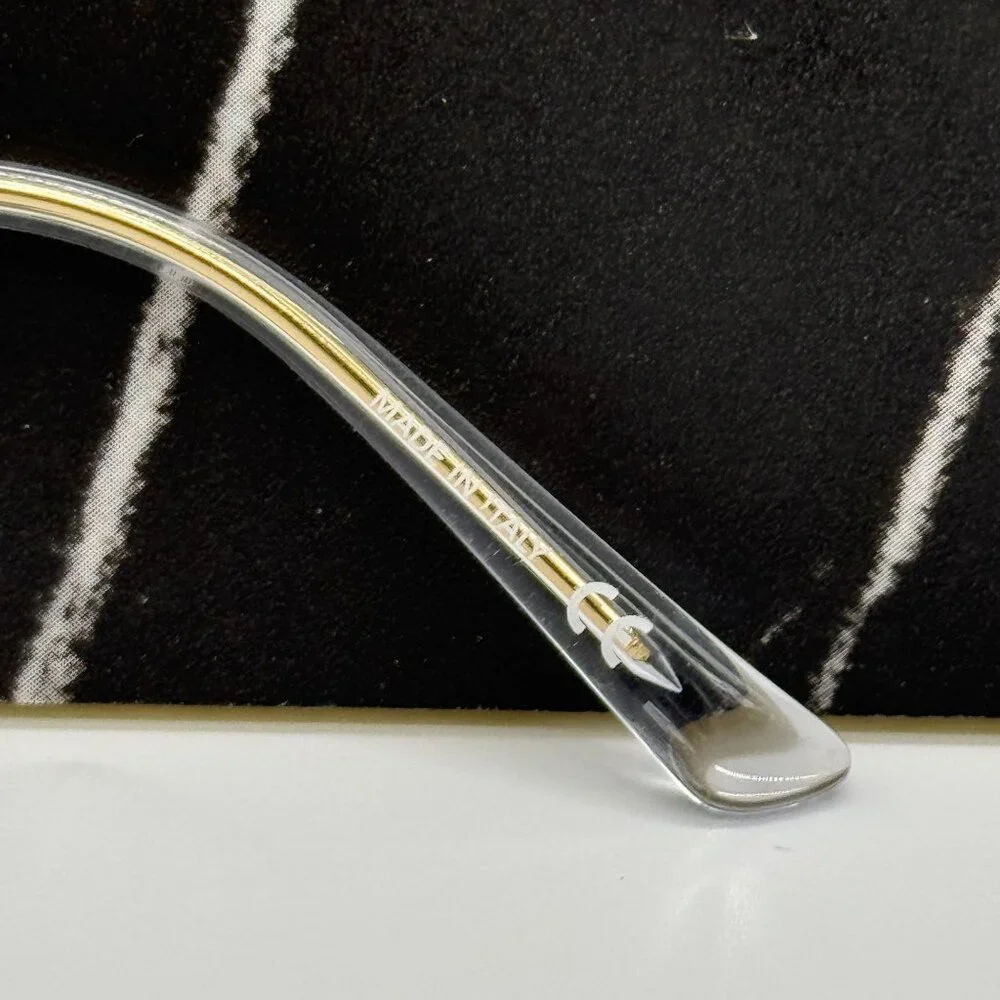 NEW BALENCIAGA BB0015O 003 CAT EYE GOLD WOMEN EYEGLASSES BALENCIAGA